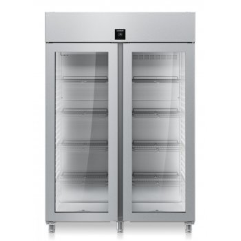 Liebherr FRPSvh 1412 - felső aggregátos, Premium hűtő, üvegbetétes ajtó, rm belső, GN2/1, 1414 lt. ventilációs hűtőszekrény