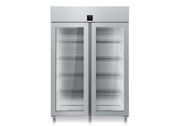 Liebherr FRPSvh 1412 - felső aggregátos, Premium hűtő, üvegbetétes ajtó, rm belső, GN2/1, 1414 lt. ventilációs hűtőszekrény