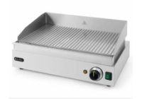 HENDI - asztali rostlap, Bordázott sütőfelület, elektromos üzemű