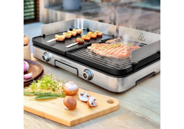 TESCOMA -  2 zónás lapsütő, oldalanként külön szabályozható 2.0kW/230V;