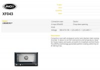 UNOX XF013 LineMicro™ Lisa - látványsütő, 3db 460*330 mm tálchely, manuális  vezérlés