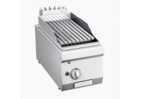 ATA 600 - 1 zónás, gázüzemű asztali Lávaköves Grill bordázott sütőfelület, 6.0kW