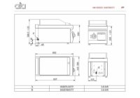 ATA600 -1 zónás elektromos asztali lapsütő, Bordázott sütőfelület, 4.0kW