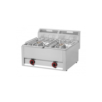 RmGastro SP60/2 GLS - 2 égős, gázüzemű asztali főzőlap 2*4.5kW