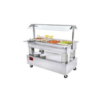 Diomond - BSB/4N-A1-R2 - salátahűtő gördíthető, 4*GN1/1 méret