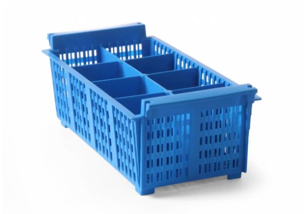 HENDI - evőeszköz kosár, műanyag, 8 rekeszes