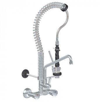 RUB - MINI Fali előmosó, leverető zuhany, kétgombos csapteleppel, kifolyóval TOP-CLASS