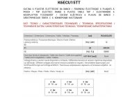 ATA 600 - 6 zónás, elektromos asztali főzőlap 12.0kW