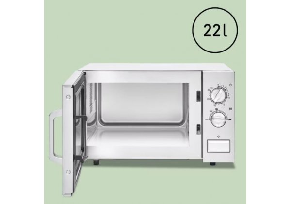 Panasonic NE-1027 -  Mikrohullámú sütő; 1 magnetron; 4 teljesítmény szint, GN1/2 belső; 1000W; 23 l.