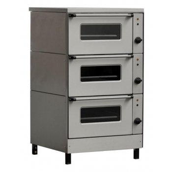 EMAX NS1306 - 3 aknás elektromos statikus sütőkemence, GN2/1 belső méret