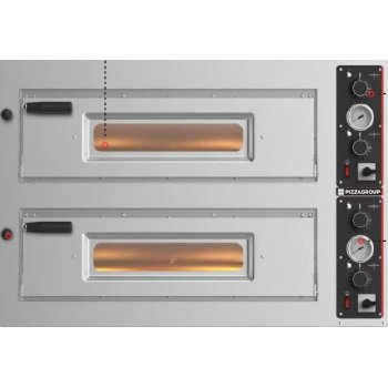 Pizzagroup EntryMax 8 - kétaknás pizza kemence; kapacitás: 4+4 db 33 cm pizza