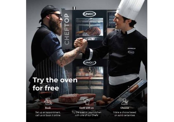 UNOX ChefTop EPRM Plus - 3*GN1/1 eletromos, digitális kombi gőzpároló-sütő