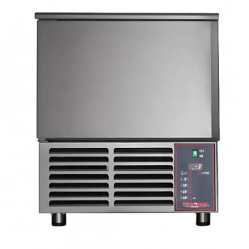 Tecnodom ATT05 EA - 2025 modell -sokkoló gyorshűtő-fagyasztó 5*GN1/1 v. 5*600*400 mm tálcás