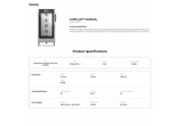 UNOX ChefLux XV 1093 - elektromos 20*GN1/1; manuális vezérlésű kombi sütő-pároló