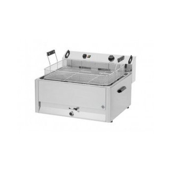 RmGastro FE 60T - asztali fritőz, 30 lt-es, hideg zónás, 1 db kosár, 400V;