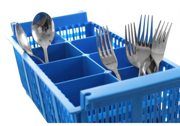 HENDI - evőeszköz kosár, műanyag, 8 rekeszes