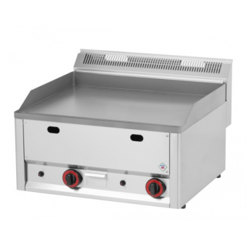 RmGastro FTH 60GL - gázüzemű rostlap, dupla sima felülettel, asztali kivitel, 8kW/gáz;