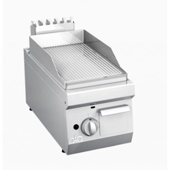 ATA 600 - 1 zónás, gázüzemű asztali lapsütő, Bordázott sütőfelület, 4.0kW