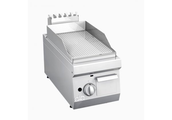 ATA 600 - 1 zónás, gázüzemű asztali lapsütő, Bordázott sütőfelület, 4.0kW