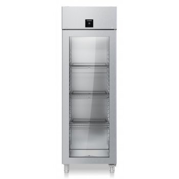 Liebherr FRPSvg 6511 - felső aggregátos hűtő, üveg betétes ajtóval, rm. acél belső, GN2/1, 625 lt. ventilációs hűtőszekrény
