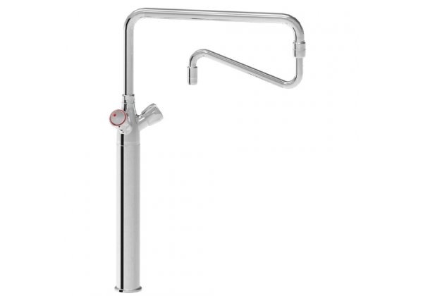 Asztaki kétgombos keverőcsap, 650 mm hosszú kétrészes kifolyóval