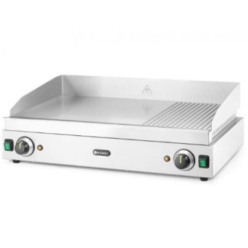 HENDI - asztali rostlap, 2/3 Sima, 1/3 Bordázott sütőfelület, elektromos üzemű