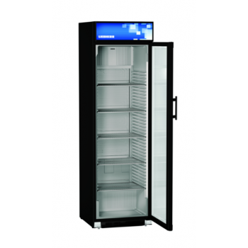 Liebherr FKDv 4213 BLACK - üvegezett ajtós ,FEKETE színű ventilációs hűtőszekrény, 417 lt