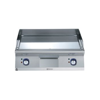 Electrolux XP700 - elektromos 2 zónás asztali polírozott króm felületű rostlap,  800 mm; 8.4kW/400V