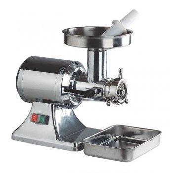 Everest TC12 - asztali húsdaráló, öntvény házzal, teflonozott garat, rm. acél fej, csiga, lyuktárcsa és kés