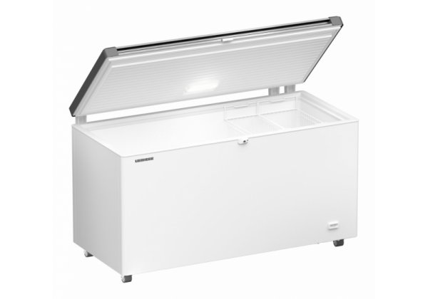 Liebherr EFL 4656 - felnyíló tele rm acél tetős mélyhűtő láda, 404 literes