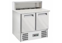 Diamond WR-SRP6-Z2 - pizza előkészítő hűtött munkaasztal, 2 db ajtó, 5*GN1/6 feltét edényhely