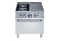 Electrolux Professional XP700 - 1 zónás ZÁRT gázüzemű főzőlap, +2 db nyilt égőfej,  GN2/1 gáz sütővel