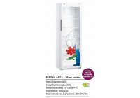 Liebherr MRFvc 4011-L76 - üvegajtós, FOCI VB Dekoros fehér színű, hűtőszekrény, ventilációs hűtés, 400lt.