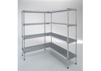 Tároló és csepegtető állvány 120*50*180 cm; 4 db polc, alumínium lábak, műa. polcbetétek