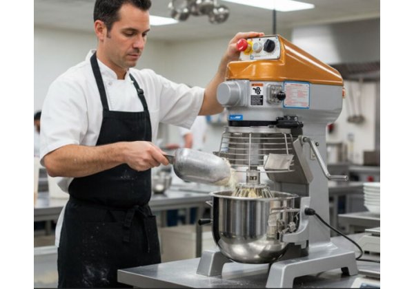 Spar Mixer SP-200 A - habverő, -dagasztó, -krémkeverőgép 20 lt. üsttel