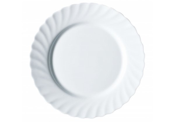Trianon- üvegporcelán lapos tányér 24,5 cm