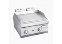 ATA 600 - 2 zónás, gázüzemű asztali lapsütő, 1/2 sima, 1/2 Bordázott sütőfelület, 8.0kW
