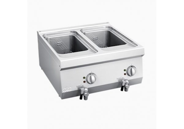 ATA600 - 2 medencés 2*10 lt-es elektromos asztali fritőz, 8+8.0kW