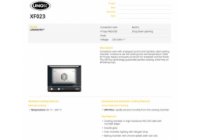 UNOX XF023 LineMicro Anna - látványsütő, 4db 460*330 mm tálcahely, manuális vezérlés