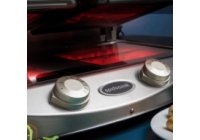 SPIDOGLASS™ SP 20PR - alul SIMA, felül BORDÁZOTT felületű üveg kerámia kontaktgrill