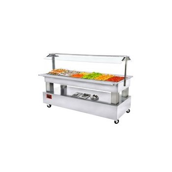 Diomond - BSB/6N-A1-R2 - salátahűtő gördíthető, 6*GN1/1-es