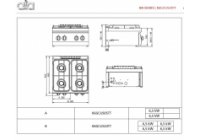 ATA 600  - 4 égős, gázüzemű asztali főzőlap 26.0kW