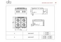 ATA 600 - 2 égős, gázüzemű asztali főzőlap 13.0kW