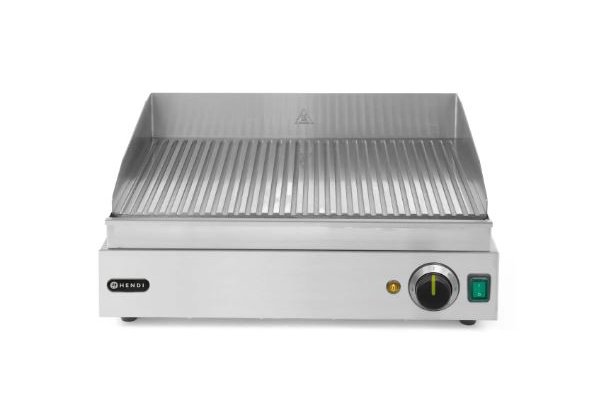 HENDI - asztali rostlap, Bordázott sütőfelület, elektromos üzemű