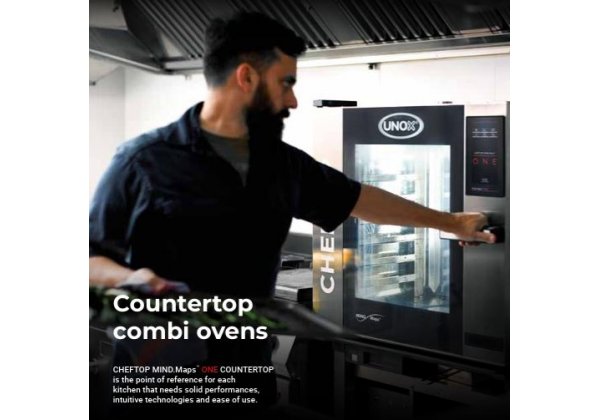 UNOX ChefTop E1LM One - 7*GN1/1, elektromos, digitális kombi gőzpároló-sütő