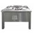 EMAX- NFG-1100-F gázüzemű főzőzsámoly, 10.0 kW teljesítménnyel