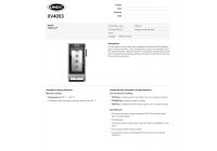 UNOX ChefLux XV 4093 - elektromos 20*GN2/1; manuális vezérlésű kombi sütő-pároló