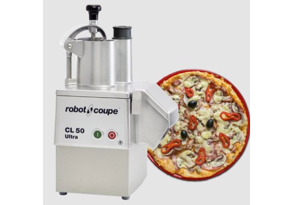 Robot-Coupe CL50 Ultra PIZZA - zöldség feldolgozó gép, 3 db tárcsával 2033;