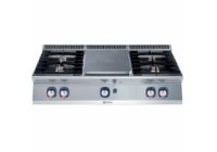 Electrolux Professional XP700 - 1 zónás asztali ZÁRT gázüzemű +4 nyílt égős főzőlap