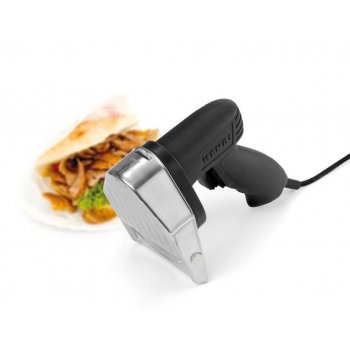 HENDI - elektromos Kebab, Döner, Gyros kés, 100 mm-es körkéssel, élezővel